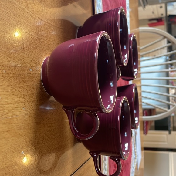 Fiestaware- Set of 5 Cups &  6 Saucers - Picture 3 of 5